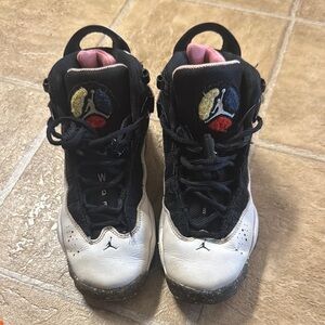 Kids Black and White Jordan Sneakers